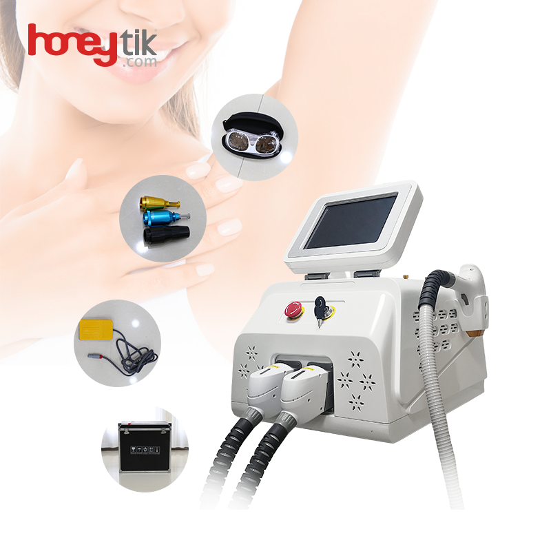 Q Switch Laser Tattoo Remove 1064 532 1320nm Nd Yag Laser Tattoo Removal Device 2 in 1 Multifunction Laser Hair Removal Price