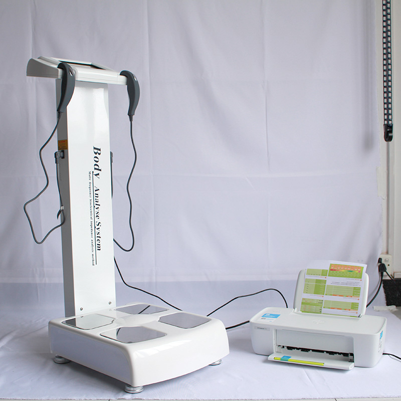 Body analysis system machine with printer